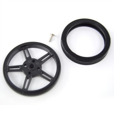 Wheel for Micro Continuous Rotation FS90R Servo