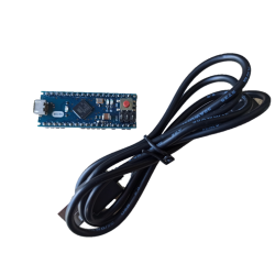 Arduino Micro Atmega32u4 with soldered headers and USB cable